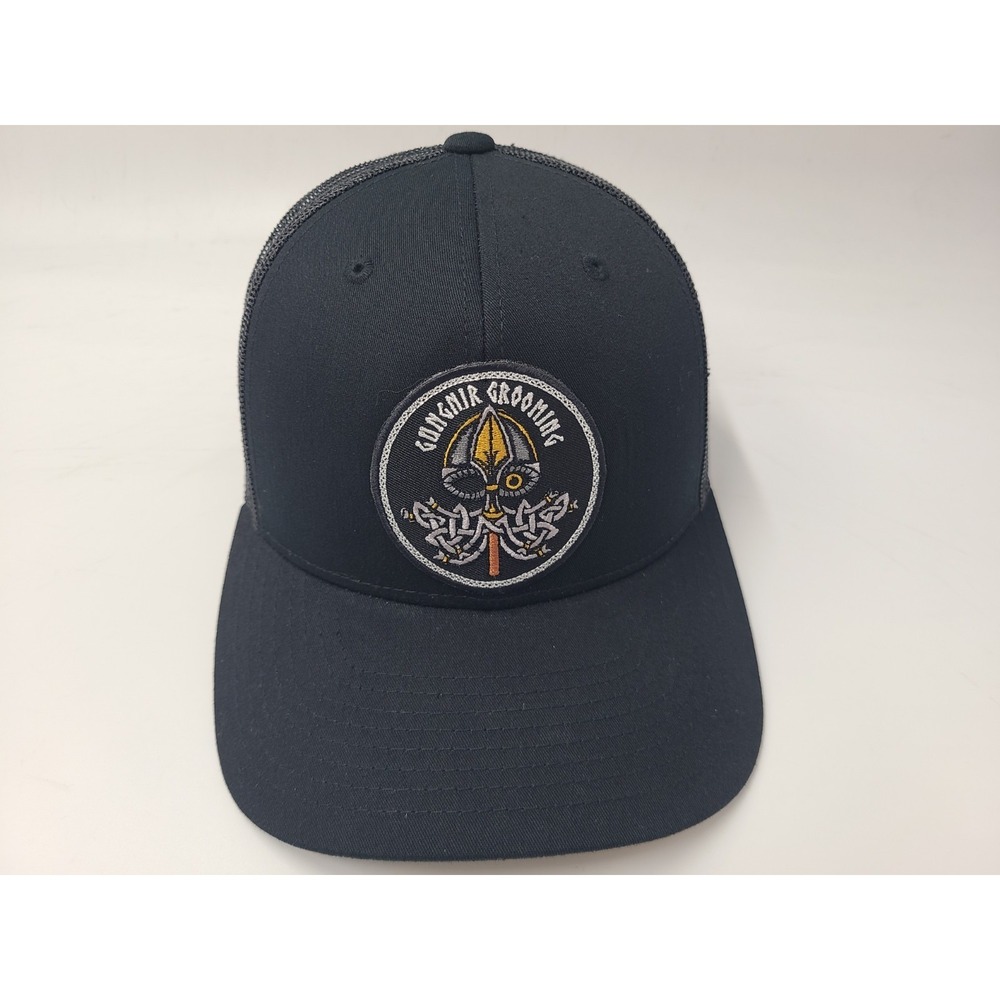 Gungnir Grooming Patch Yupoong Mesh Trucker Snapback Hat Cap Beard Hair Care Men